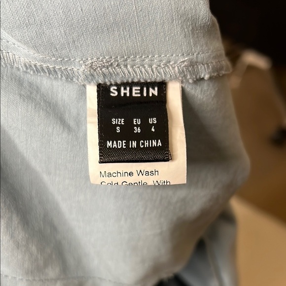 Women's Cotton Chambray Open Back Tie Wide Leg Jumpsuit Size S - Picture 5 of 6